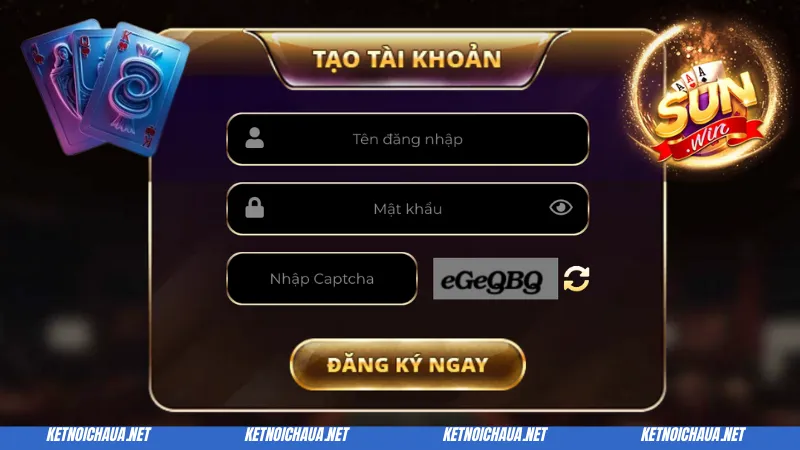 Hướng dẫn đăng kí game Bài Liêng Sun Win